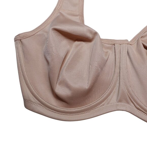 NWT Paramour By Felina Body X Underwire Sports Bra Sz 34DDD Warm Beige 135131 - Picture 3 of 7